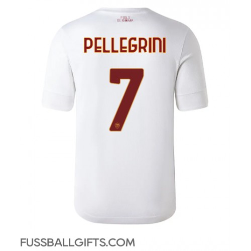 AS Roma Lorenzo Pellegrini #7 Fußballbekleidung Auswärtstrikot 2022-23 Kurzarm